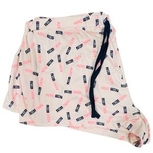 Aeropostale Pink and Black Logo Shorts